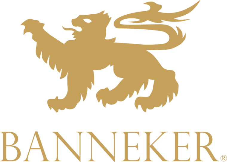 The Banneker heraldic crest and wordmark