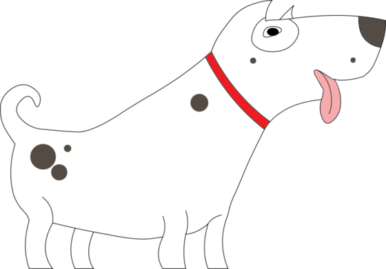 The WACKYwalk'r dog mascot logo